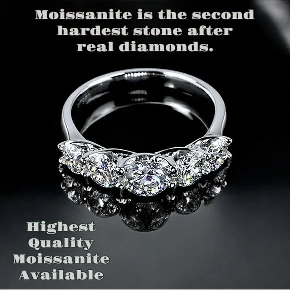 💌Host Pick💌 Authentic Moissanite Gemstone Ring - Women's Engagement Rings 💎 - Picture 7 of 15